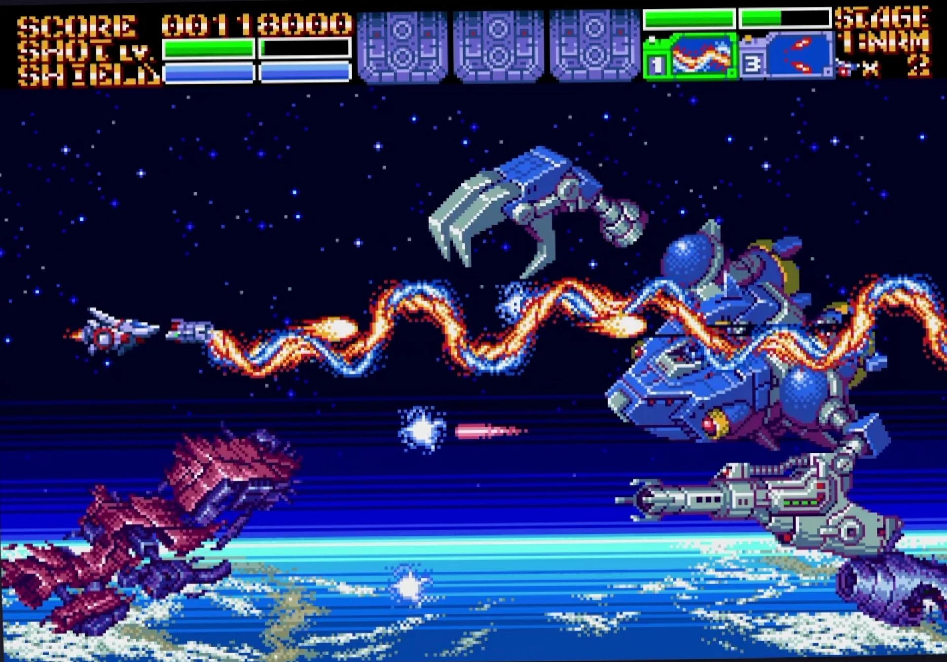 Shmup gameplay from Earthion