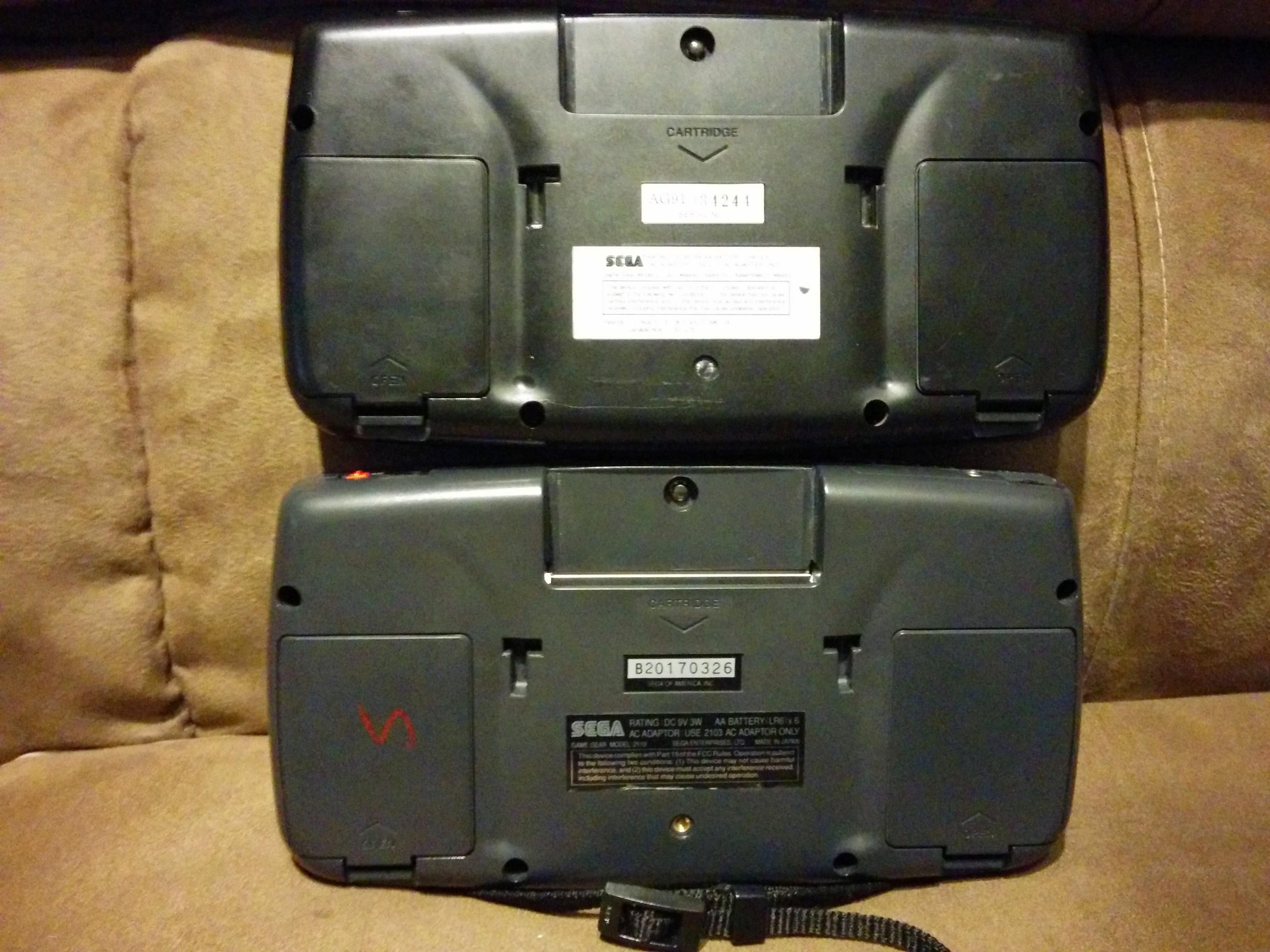 Back - Majesco top, Sega bottom