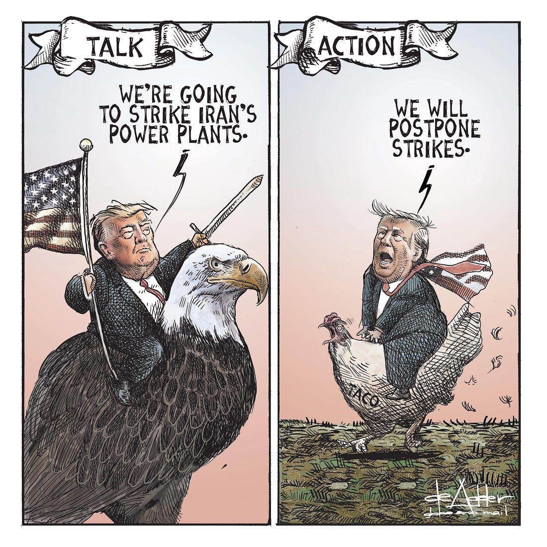 Talk, action: we’re going to strike Iran’s power plants…