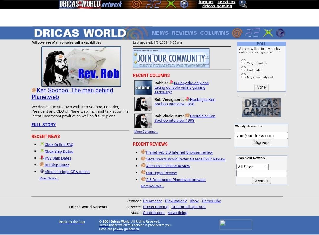 Screenshot of DricasWorld
