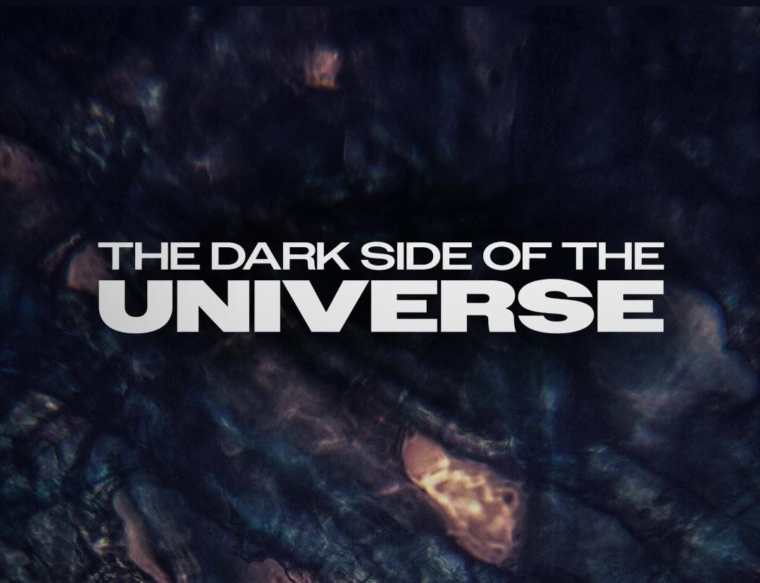 The Dark Side of the Universe.
Background looks like dark thick strands interspersed with some light. Looks creepy. Almost monstrous.